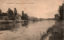 N°2331 W -cpa Appoigny -vue Sur L'Yonne Et Les Villas- - Appoigny