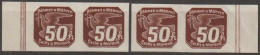 021/ Pof. NV 8, Border Pairs, Unbroken Frames - Unused Stamps