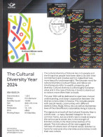 The Cultural Diversity Yeat 2024 Estonia Stamp Presemtation Card (eng) Mi 1104 - Estonie