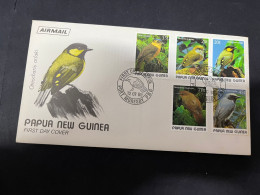 5-5-2024 (4 Z 14) Papua New Guinea FDC - 1989 - Birds (with Insert) - Papoea-Nieuw-Guinea