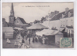 LE THEIL: La Place Un Jour De Fête, Manège - Très Bon état - Sonstige & Ohne Zuordnung