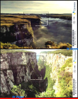 Ref. BR-V2018-20 BRAZIL 2018 - BRAZILIAN CANYONS, RS/SCFORTALEZA ITAIMBEZINHO, NATURE, S/S MNH, GEOLOGY 2V - Sonstige & Ohne Zuordnung