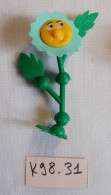 Kinder - Fleur Avec Collerette Bleu Vert - K98 31 - Sans BPZ - Steckfiguren