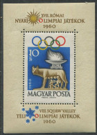 Hungary:Unused Block XVII Olympic Games In Rome 1960, MNH - Estate 1960: Roma