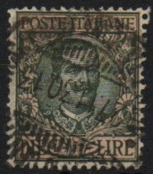 REGNO D'ITALIA  1910 Effigie Di Vittorio Emanuele III. "Floreale" Sassone N. 91,valore Da 10 Lire. Usato. - Usati