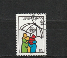 Nations Unies (Vienne) YT 50 Obl : ONU Protégeant Les Peuples , Parapluie - 1985 - Oblitérés