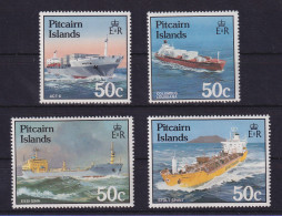 Pitcairn Islands 1985 Frachtschiffe Mi.-Nr. 266-269 Postfrisch ** - Islas De Pitcairn