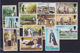 Pitcairn Islands 1977 Landesmotive  Mi.-Nr. 163-173 Postfrisch ** - Pitcairn Islands