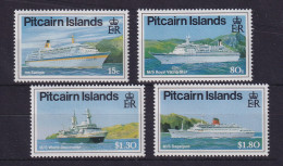 Pitcairn Islands 1991 Kreuzfahrtschiffe Mi.-Nr. 377-380 Postfrisch ** - Pitcairninsel
