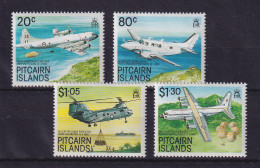 Pitcairn Islands 1989 Flugzeuge Und Helikopter Mi.-Nr. 342-345 Postfrisch ** - Islas De Pitcairn