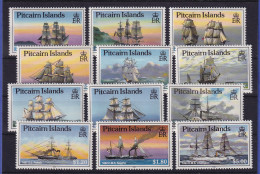 Pitcairn Islands 1988 Segelschiffe Mi.-Nr. 308-319 Postfrisch ** - Pitcairninsel