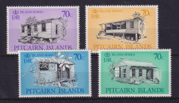 Pitcairn Islands 1987 Wohnhäuser Auf Der Insel Mi.-Nr. 293-296 Postfrisch ** - Islas De Pitcairn