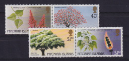 Pitcairn Islands 1987 Einheimische Bäume Mi.-Nr. 297-300 Postfrisch ** - Pitcairn Islands