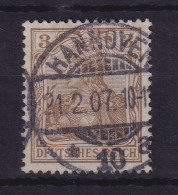 Dt. Reich 1902 Germania 3 Pf Mi.-Nr. 69 I Plattenfehler DFUTSCHES REICH  O - Gebruikt