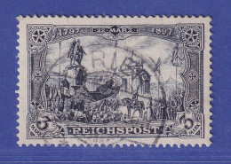 Dt. Reich 1900 REICHSPOST 3 Mark  Mi.-Nr. 65 I O TRIER Gpr. PFENNINGER - Gebraucht