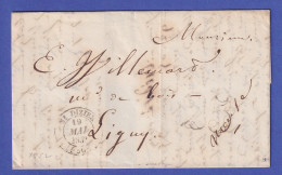 Frankreich Brief Mit Zweikreis-O ST. DIZIER Nach Ligny 1852 - Europe (Other)