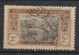 COTE D'IVOIRE - 1913-17 - N°YT. 42 - Lagune Ebrié 2c Brun - Oblitéré / Used - Used Stamps