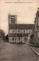 N°2337 W -cpa Appoigny -église Et Façade De La Mairie- - Appoigny