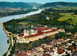 73240741 Melk Donau Fliegeraufnahme Benediktinerstift Im Barockstil Melk Donau - Sonstige & Ohne Zuordnung