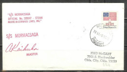 1978 Paquebot Cover, USA 13c Flag, Independence Hall Used In South Africa - Cartas & Documentos