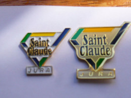 2 Pin S VILLE DE SAINT CLAUDE JURA CAPITALE DE LA PIPE Different - Cities