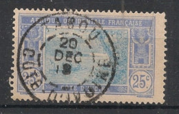 COTE D'IVOIRE - 1913-17 - N°YT. 48 - Lagune Ebrié 25c Bleu - Oblitéré / Used - Oblitérés