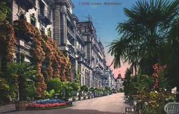 LUCERNE, ARCHITECTURE, NATIONALQUAI, SWITZERLAND, POSTCARD - Lucerne