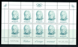 P3078 - MONACO Yvert 2182 A In Small Miniature Sheet Of 10 - Unused Stamps