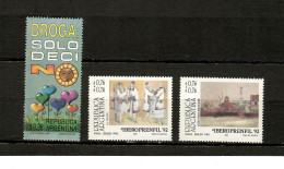 Argentina  1992  .-  Y&T  Nº  1791-1795/96    ** - Unused Stamps