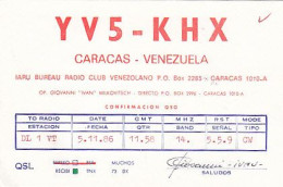 AK 210715  QSL - Venezuela - Caracas - Amateurfunk