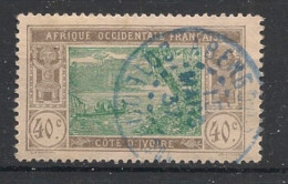 COTE D'IVOIRE - 1913-17 - N°YT. 51 - Lagune Ebrié 40c Brun-gris - Oblitéré / Used - Usados