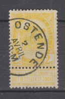 COB 54 Oblitération Centrale OSTENDE - 1893-1907 Stemmi