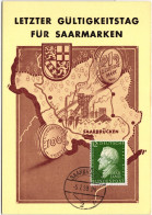 Saarland 438 Auf Postkarte Maximumkarte #NG538 - Otros & Sin Clasificación