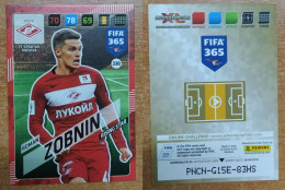 AC - 330 ROMAN ZOBNIN  FC SPARTAK MOSKVA  RISING STAR  PANINI FIFA 365 2018 ADRENALYN TRADING CARD - Tarjetas