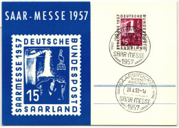 Saarland 400 Auf Postkarte Mit Sonderstempel #NG555 - Autres & Non Classés