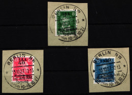 Deutsches Reich 407-409 Gestempelt Vollstempel, Geprüft Schlegel BPP #NG578 - Autres & Non Classés