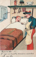 CPA Soldat Militaire Militaria Infirmerie Pot De Chambre Chamber Pot Clystère Klistier Clysterium Illustrateur - Humor