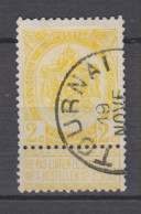 COB 54 Oblitération Centrale TOURNAI - 1893-1907 Stemmi