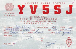 AK 210716  QSL - Venezuela - Los Teques - Miranda - Radio Amateur