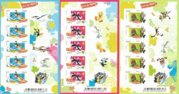 France 2009 Stamp Fest Loony Cartoon Set Of 3 Sheetlets MNH - Foglietti Commemorativi