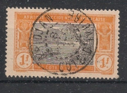 COTE D'IVOIRE - 1913-17 - N°YT. 55 - Lagune Ebrié 1f Orange Et Noir - Oblitéré / Used - Usados