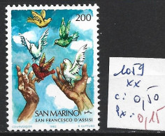 SAINT-MARIN 1059 ** Côte 0.50 € - Unused Stamps