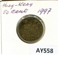 50 CENTS 1997 HONG KONG Moneda #AY558.E.A - Hong Kong