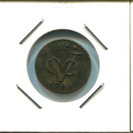 1748 HOLLAND VOC DUIT INDES NÉERLANDAIS NETHERLANDS NEW YORK COLONIAL PENNY #VOC2624.7.F.A - Nederlands-Indië