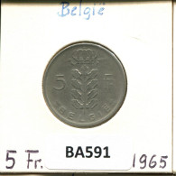 5 FRANCS 1964 FRENCH Text BÉLGICA BELGIUM Moneda #BA591.E.A - 5 Francs