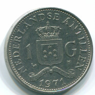 1 GULDEN 1971 ANTILLES NÉERLANDAISES Nickel Colonial Pièce #S12015.F.A - Antille Olandesi