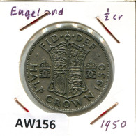 HALF CROWN 1950 UK GBAN BRETAÑA GREAT BRITAIN Moneda #AW156.E.A - K. 1/2 Crown