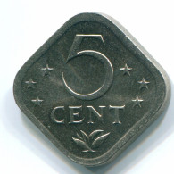 5 CENTS 1980 NETHERLANDS ANTILLES Nickel Colonial Coin #S12332.U.A - Antilles Néerlandaises