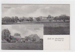 39032407 - Auschkowitz In Sachsen. Dorfansicht Gasthof. Ungelaufen. Gute Erhaltung. - Otros & Sin Clasificación