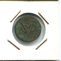 1735 HOLLAND VOC DUIT NIEDERLANDE OSTINDIEN NY COLONIAL PENNY #VOC2396.7.D.A - Indes Neerlandesas